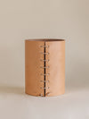 Natural Leather Wrapped Vase