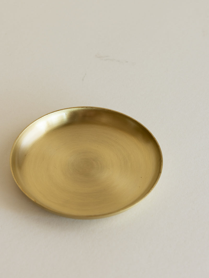 Basho Brass Tray - Round
