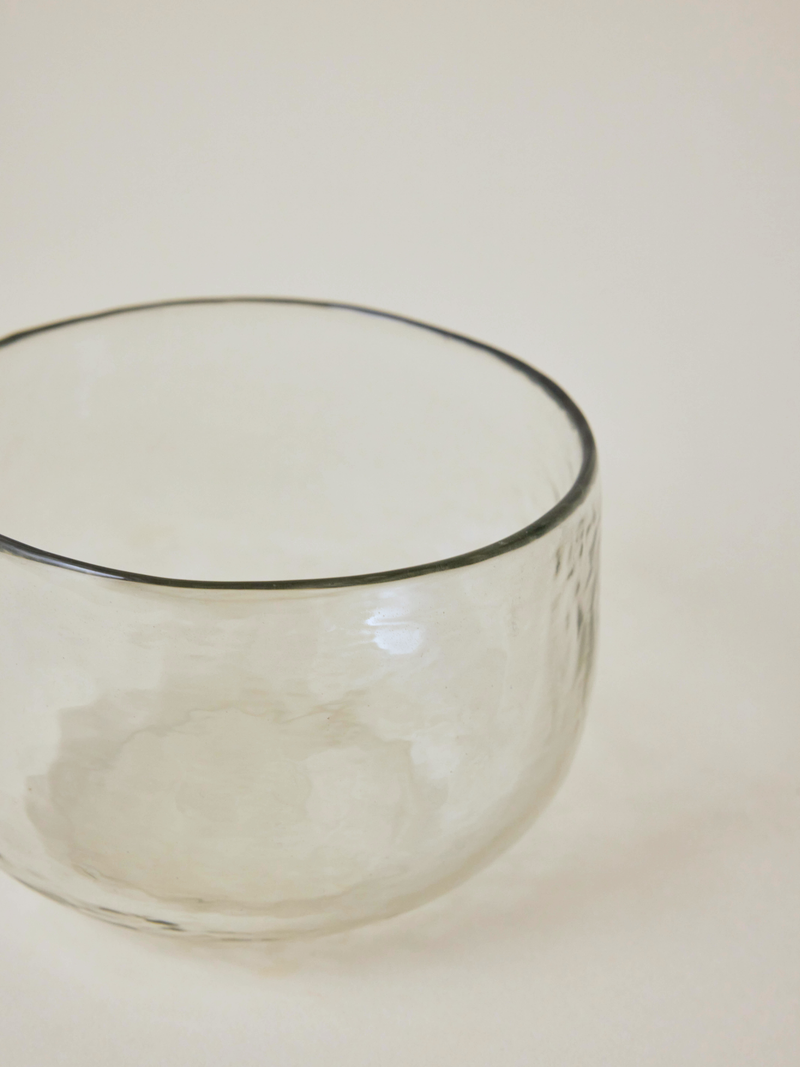 Pebbled Glass Bowl