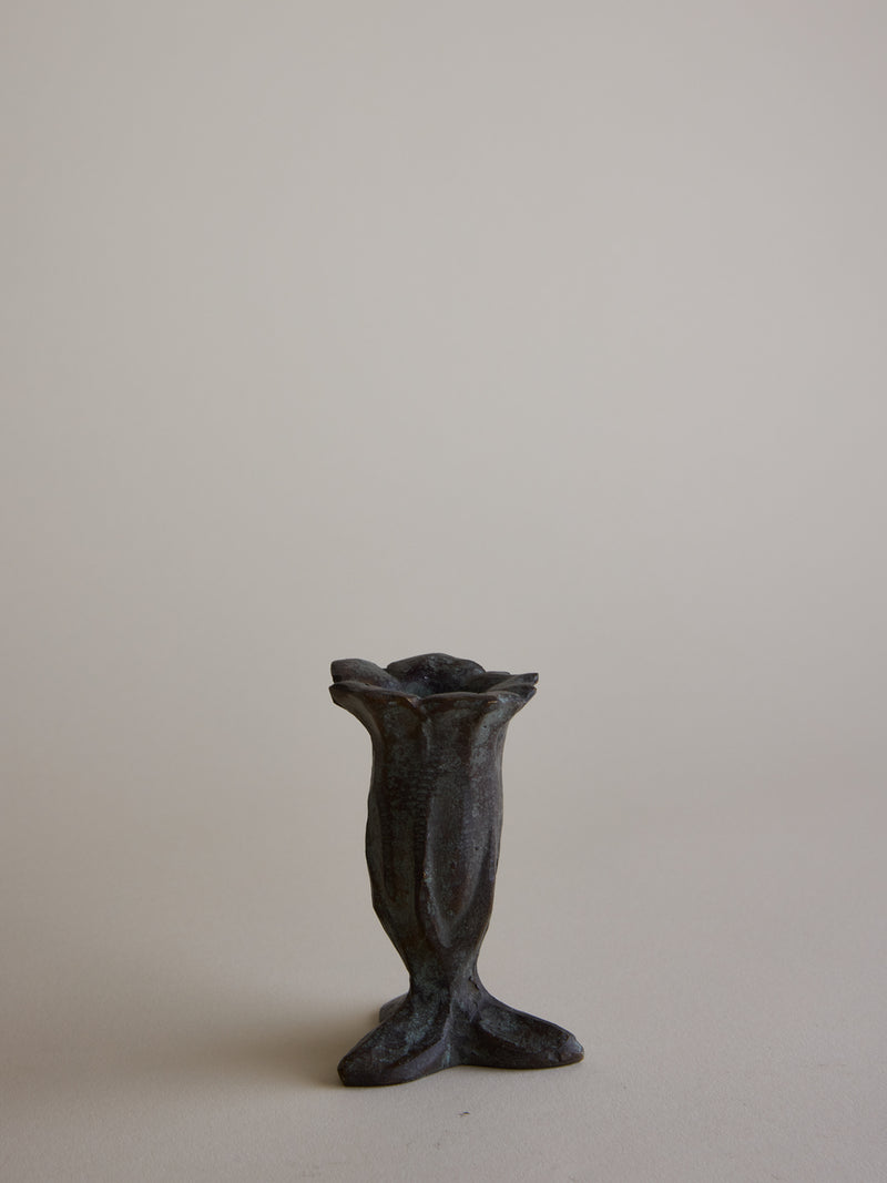 Bronze Campanula Candle Holder