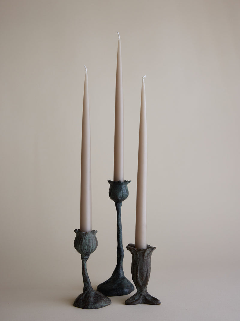 Bronze Campanula Candle Holder