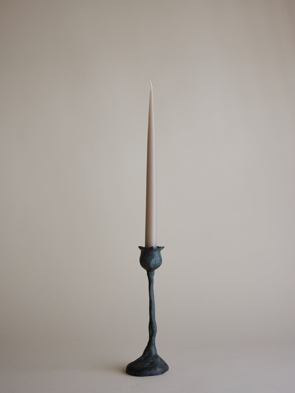 Bronze Poppy Candle Holder