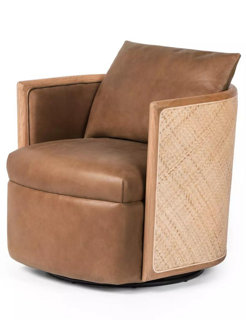 Camelback Swivel Chair