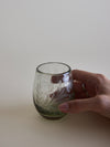 Etched Oval Glass