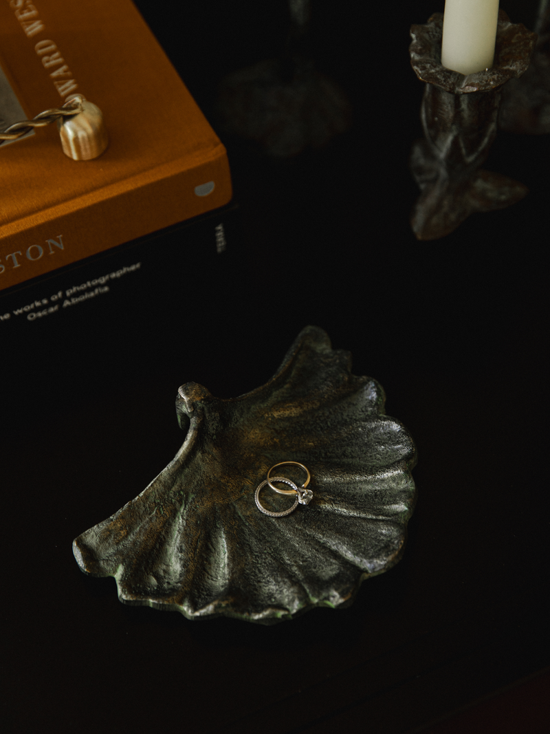 Bronze Ginkgo Leaf Soap Dish