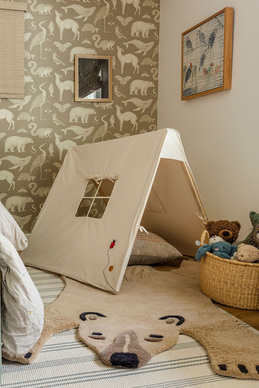 ferm living tent Ladybird Embroidery Tent