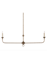 Mariposa Linear Bronze Chandelier