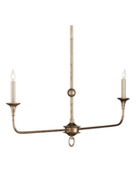 Mariposa Linear Bronze Chandelier