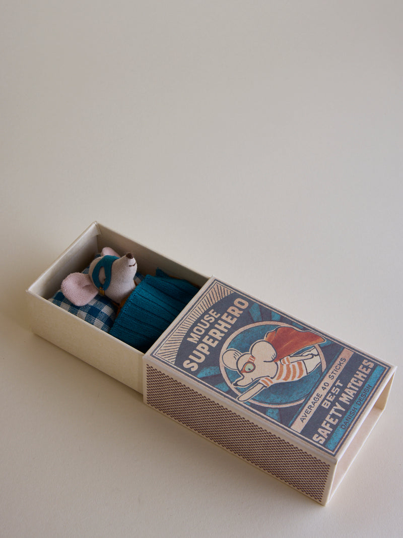 Superhero Mouse in Matchbox