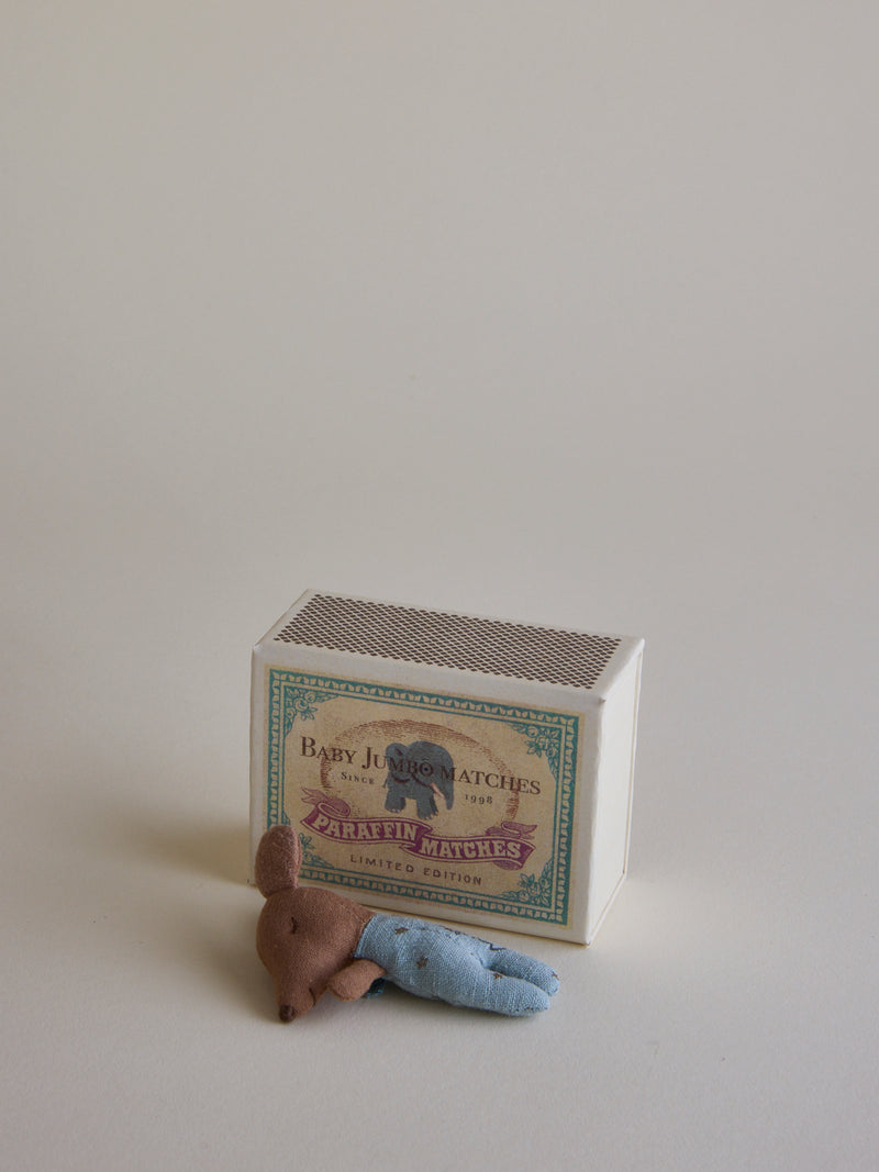 Sleepy Wakey Baby Mouse in Matchbox