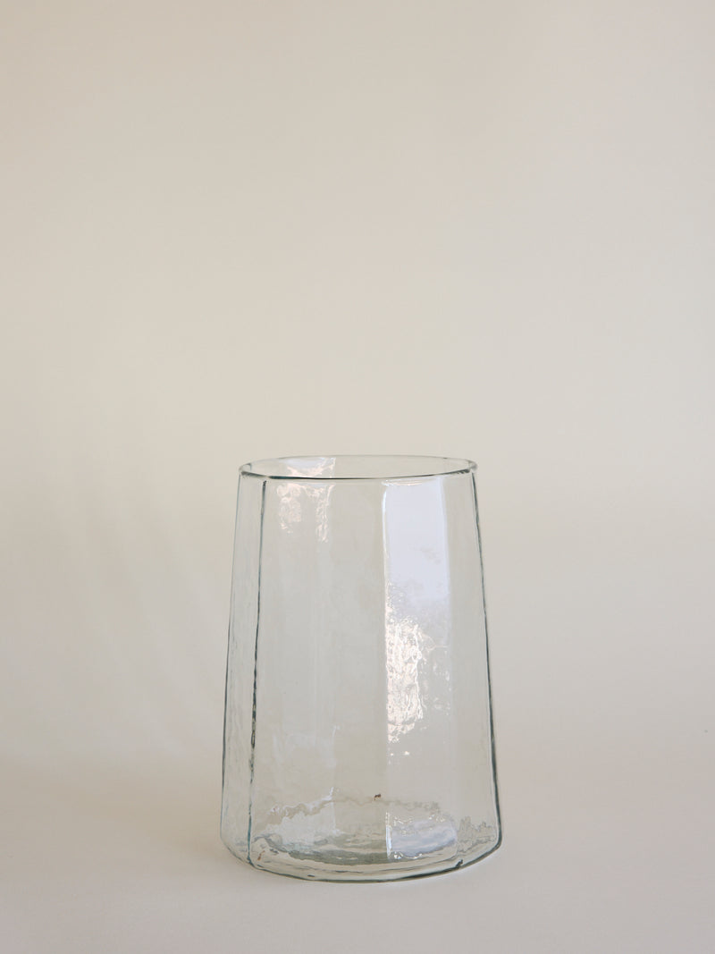 Pebbled Glass Hurricane