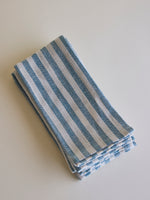 Natural and Blue Napkin Set