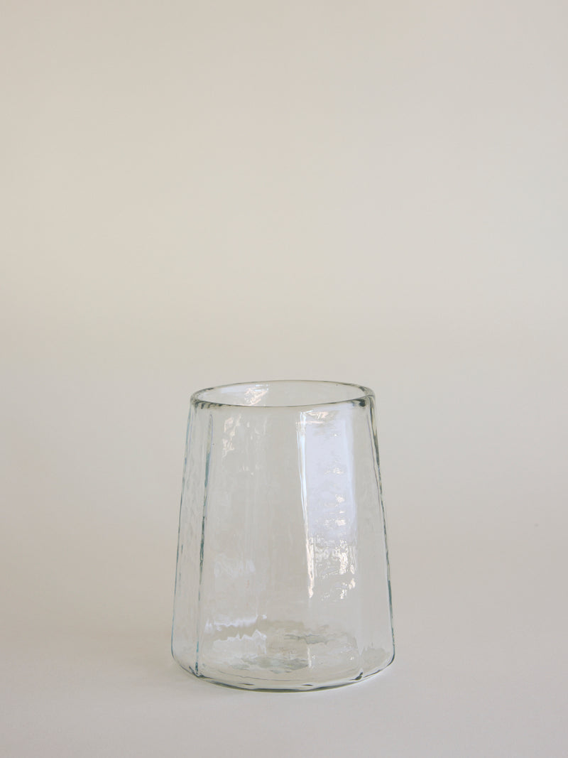 Pebbled Glass Hurricane