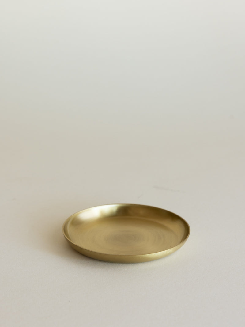 Basho Brass Tray - Round