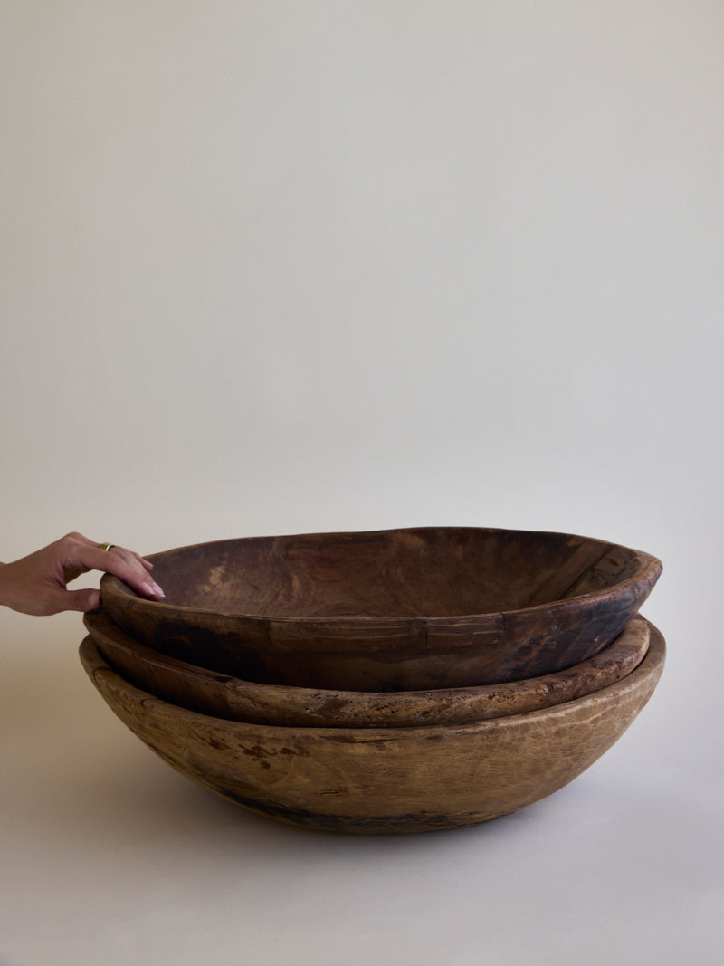 Melrose Found Teak Bowl