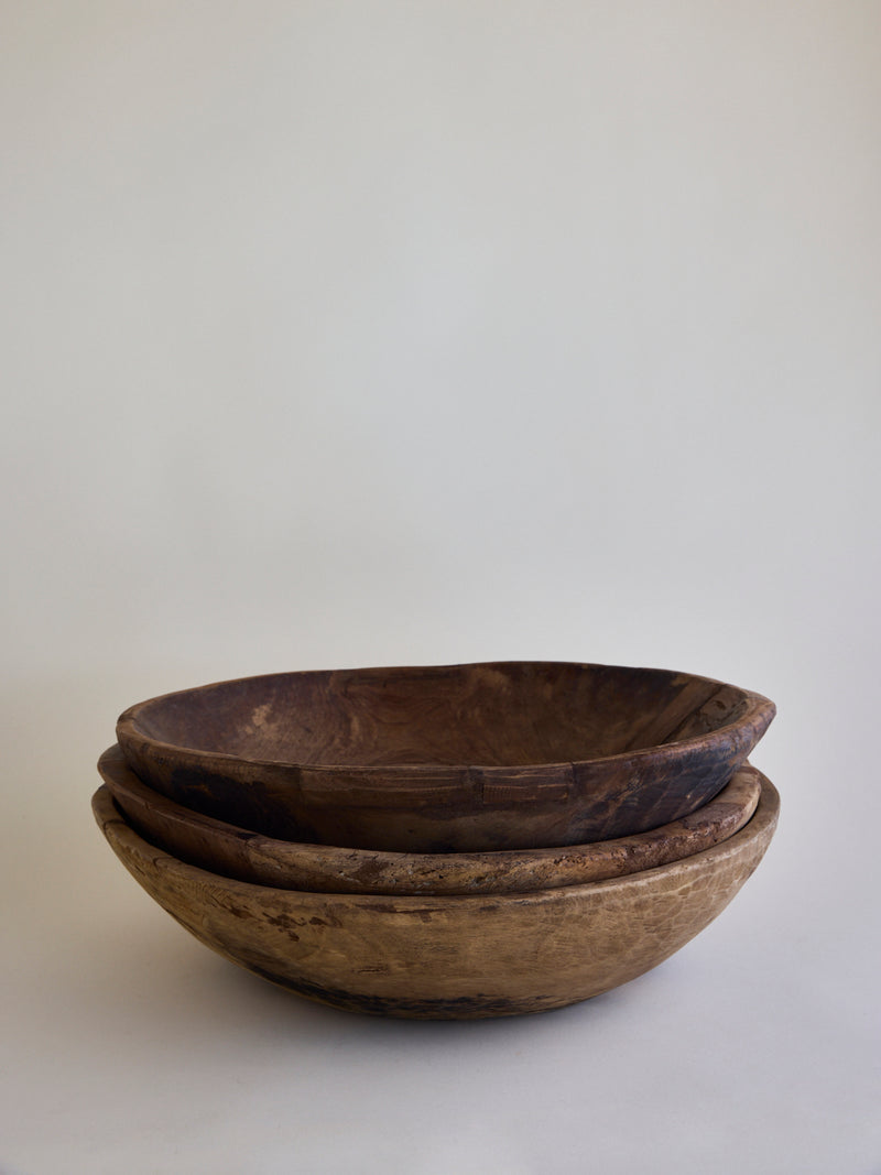 Melrose Found Teak Bowl