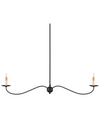 Saxon Black Linear Chandelier