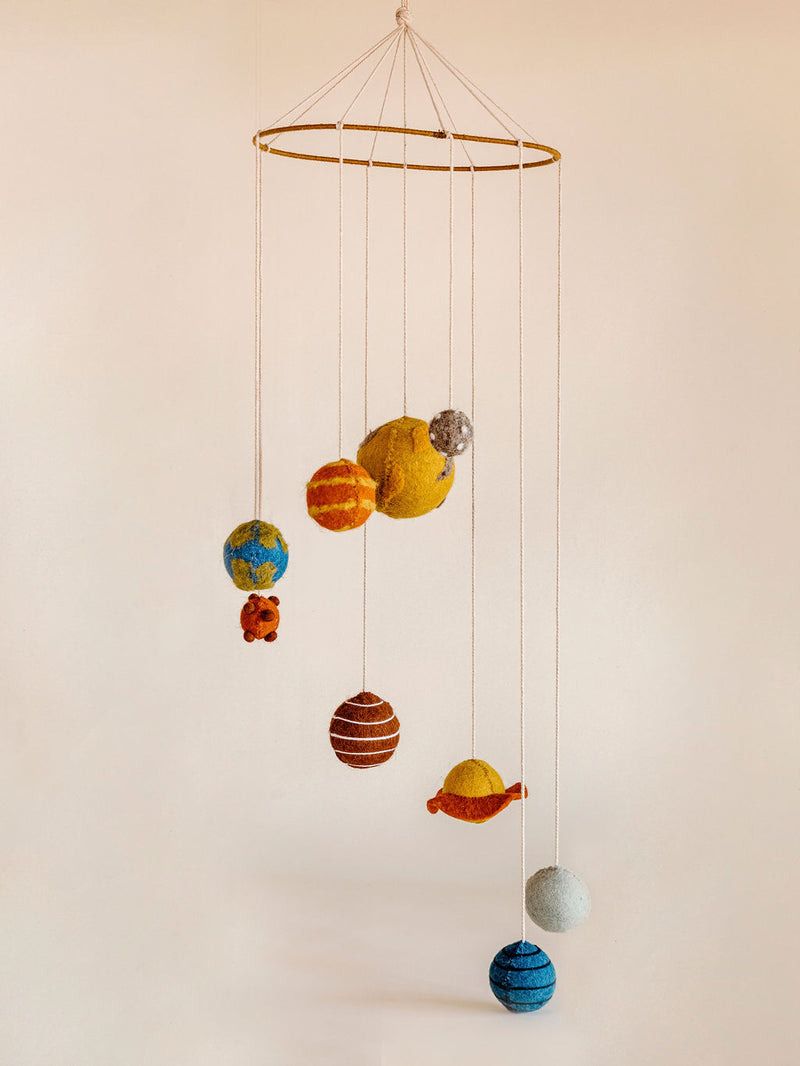 Wool Felt Space Mobile