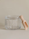 Glass Salt Jar with Wooden Spoon
